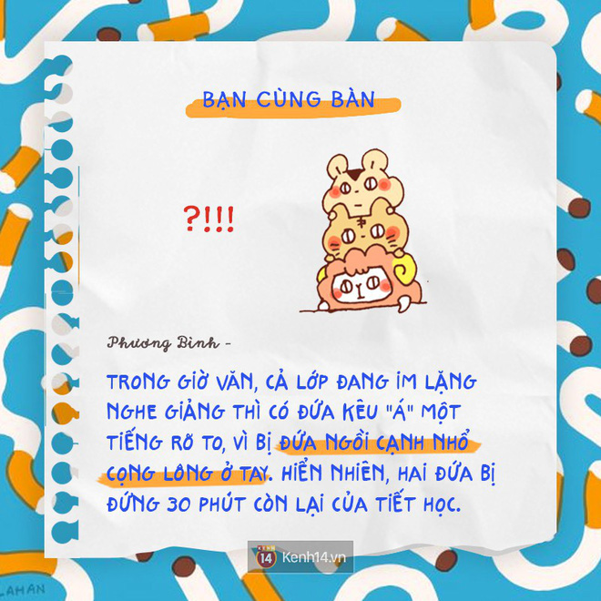 Chúng ta ai cũng có một đứa bạn cùng bàn hiền cứ như sư tử Hà Đông